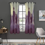 Halloween Zombie Crowd Print Curtain