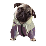 Halloween Zombie Crowd Print Dog Zip Up Hoodie