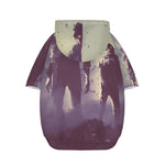 Halloween Zombie Crowd Print Dog Zip Up Hoodie