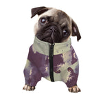 Halloween Zombie Crowd Print Dog Zip Up Jacket