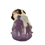 Halloween Zombie Crowd Print Dog Zip Up Jacket