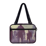 Halloween Zombie Crowd Print Double Strap Bible Bag