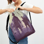 Halloween Zombie Crowd Print Drawstring Backpack