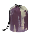 Halloween Zombie Crowd Print Drawstring Makeup Bag