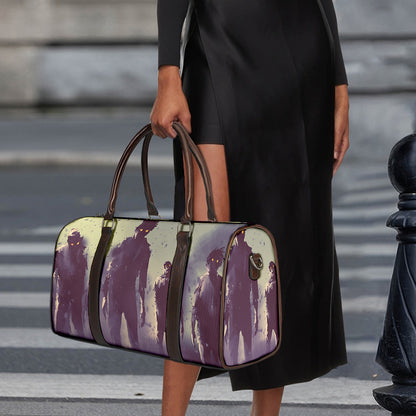 Halloween Zombie Crowd Print Duffle Bag