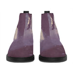 Halloween Zombie Crowd Print Flat Ankle Boots