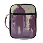 Halloween Zombie Crowd Print Front Pocket Bible Bag