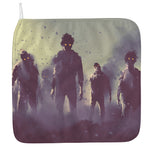Halloween Zombie Crowd Print Hand Towel