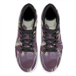 Halloween Zombie Crowd Print High Top Leather Sneakers