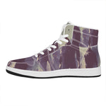 Halloween Zombie Crowd Print High Top Leather Sneakers
