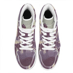 Halloween Zombie Crowd Print High Top Leather Sneakers