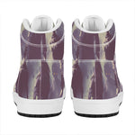 Halloween Zombie Crowd Print High Top Leather Sneakers