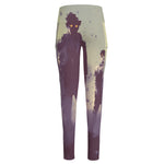 Halloween Zombie Crowd Print High-Waisted Pocket Leggings