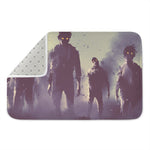 Halloween Zombie Crowd Print Indoor Door Mat