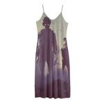 Halloween Zombie Crowd Print Jersey Midi Cami Dress