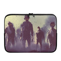 Halloween Zombie Crowd Print Laptop Sleeve