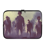 Halloween Zombie Crowd Print Laptop Sleeve