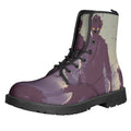 Halloween Zombie Crowd Print Lace-Up Boots