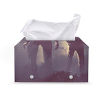 Halloween Zombie Crowd Print Leather Tissue Box Cover