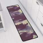 Halloween Zombie Crowd Print Long Kitchen Mat