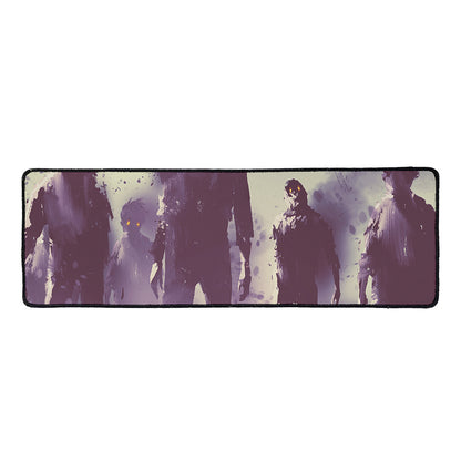 Halloween Zombie Crowd Print Long Kitchen Mat