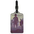 Halloween Zombie Crowd Print Luggage Tag