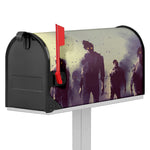Halloween Zombie Crowd Print Mailbox Cover