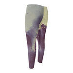 Halloween Zombie Crowd Print Men's Compression Pants
