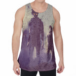 Halloween Zombie Crowd Print Men's Velvet Tank Top