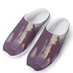 Halloween Zombie Crowd Print Mesh Casual Shoes