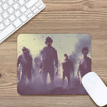 Halloween Zombie Crowd Print Mouse Pad
