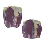 Halloween Zombie Crowd Print Office Chair Cover