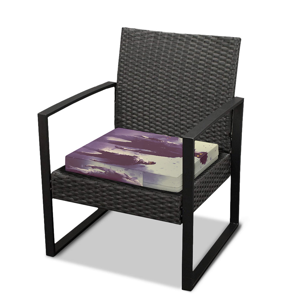 Halloween Zombie Crowd Print Outdoor Seat Cushion Cover