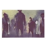 Halloween Zombie Crowd Print Placemat