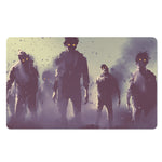 Halloween Zombie Crowd Print Polyester Doormat