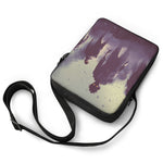 Halloween Zombie Crowd Print Rectangular Crossbody Bag