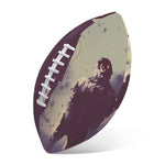 Halloween Zombie Crowd Print Rugby Ball