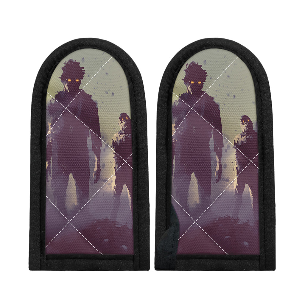 Halloween Zombie Crowd Print Skillet Handle Cover