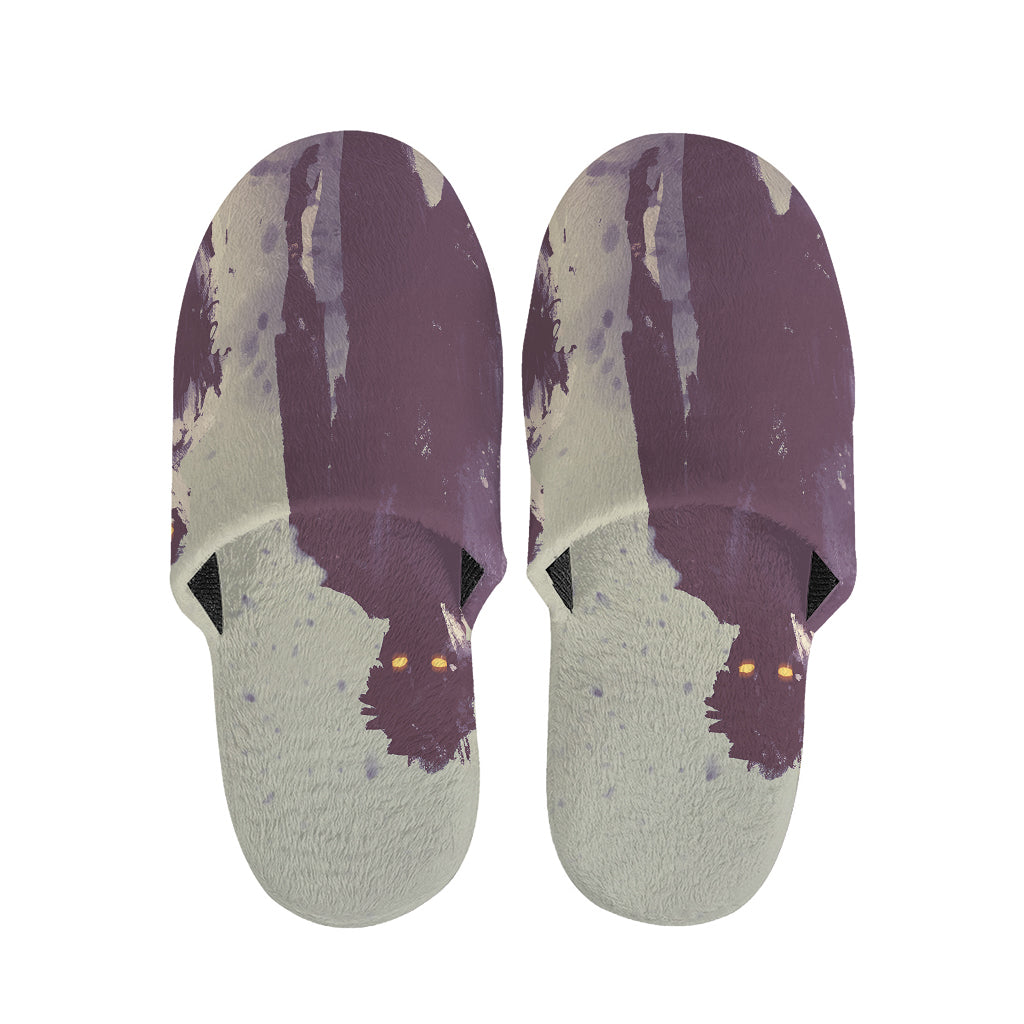 Halloween Zombie Crowd Print Slippers