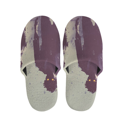Halloween Zombie Crowd Print Slippers