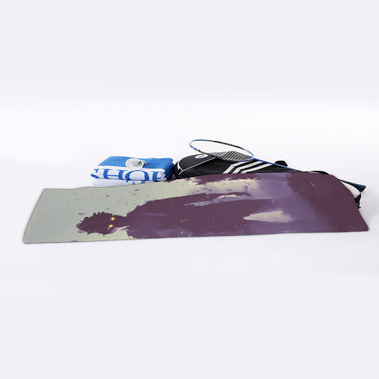 Halloween Zombie Crowd Print Sports Towel