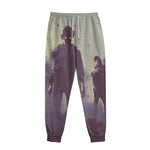 Halloween Zombie Crowd Print Sweatpants