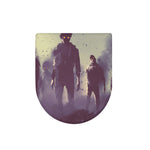 Halloween Zombie Crowd Print Toilet Lid Cover