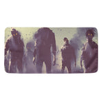 Halloween Zombie Crowd Print Towel