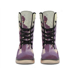 Halloween Zombie Crowd Print Winter Boots