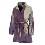 Halloween Zombie Crowd Print Women's Bathrobe