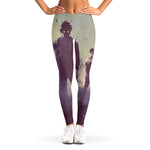 Halloween Zombie Crowd Print Women's Leggings