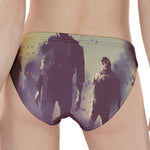 Halloween Zombie Crowd Print Women's Panties