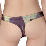 Halloween Zombie Crowd Print Women's Thong