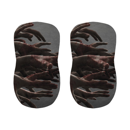 Halloween Zombie Hands Print Bar Stool Covers